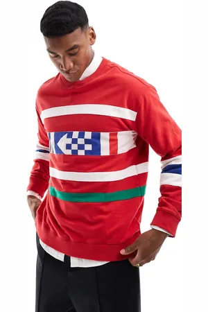 GANT 75th Anniversary Capsule - Rød sweatshirt med print