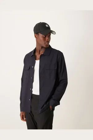 MANGO Slim fit-skjorte med lommedetaljer