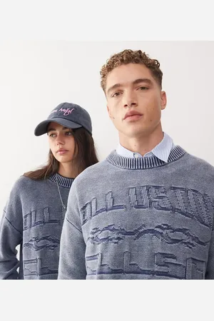 COLLUSION Unisex - Trøje med branding i vask