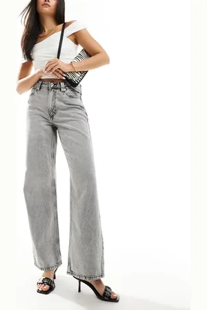 River Island Grå afslappede jeans med lige ben