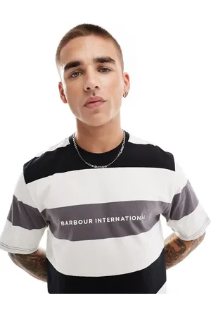 Barbour Motor Hoop - Multifarvet T-shirt-Hvid