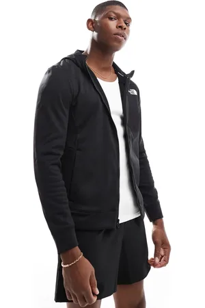 The North Face Mountain Athletics - Sort hættetrøje med fuld lynlås og logo