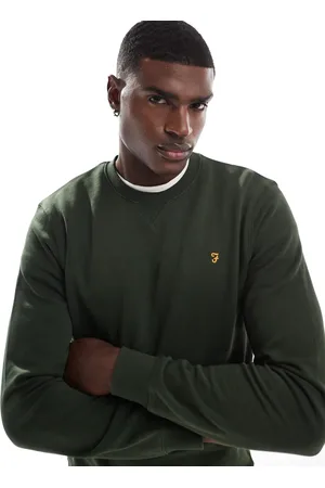 Farah Tim - Grøn sweatshirt med rund hals