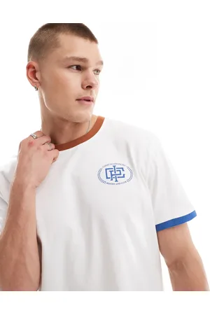 Coney Island Picnic T-shirt med farveblok og kontrasterende kanter