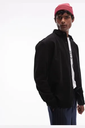 Topman Oversized skjorte i babyfløjl