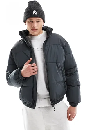 Bershka Grå dynejakke