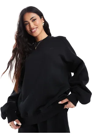 The Couture Club Essentials - Vasket sweatshirt med sømdetaljer