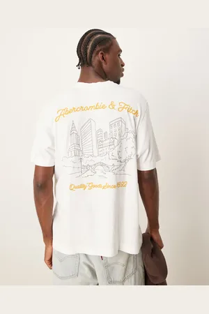 Abercrombie & Fitch Og oversized T-shirt med vintagelogo-byprint på ryggen