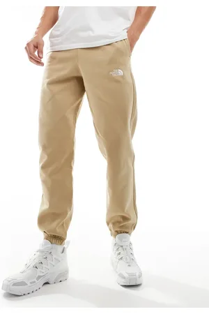 The North Face Essentials - Oversized beige joggingbukser med logo-Grå