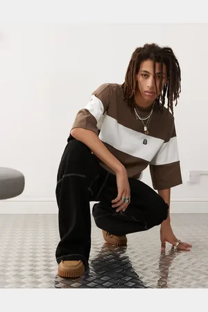 Dr Denim Curtis - stribet t-shirt med oversized pasform