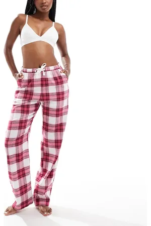 Lindex Pyjamasbukser med rødt ternet print