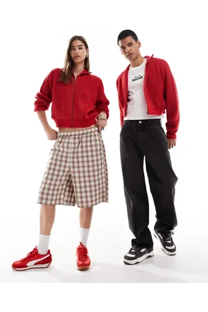 COLLUSION Unisex - cardigan med lynlås