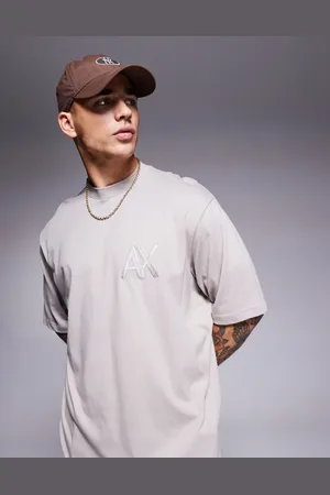 Armani Exchange T-shirt med tonet logo-Neutral