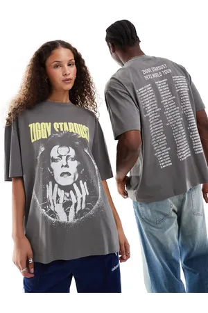 ASOS Unisex - Oversized og T-shirt med Bowie-print