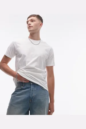 Topman Pakke med 5 hvide T-shirts i regular fit