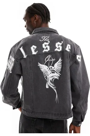 Liquor N Poker Denimjakke med print