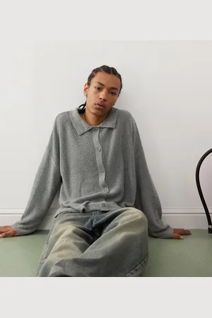 Reclaimed Polo-cardigan-Sort