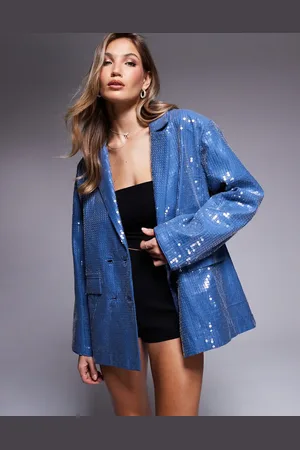 ASOS Oversized blazer-kjole med pailletter