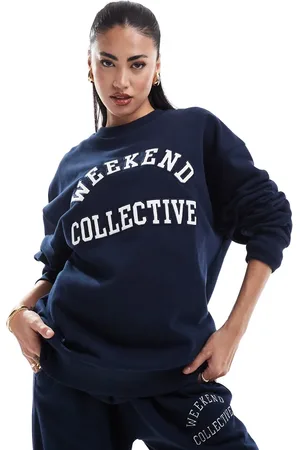 ASOS Weekend Collective - og oversized sweatshirt med logo - Del af sæt