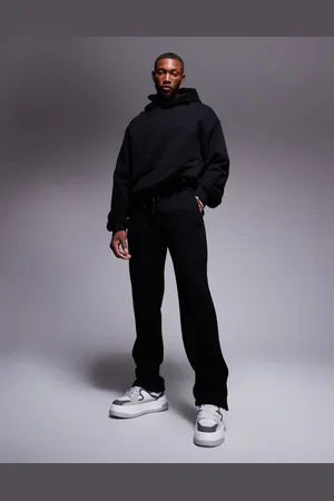 The Couture Club Essentials - Forvaskede sorte joggingbukser - Del af sæt