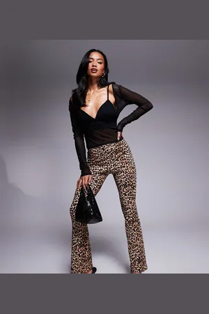 River Island Leggings med svaj og leopardprint