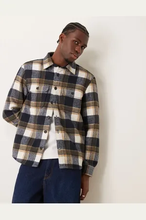 MANGO Ternet flonelskjorte i Regular Fit