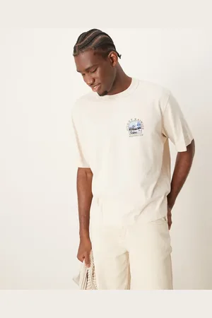 Abercrombie & Fitch National Parks Mount Rainer - Beige cropped T-shirt med print på ryggen