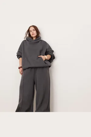 ASOS Curve - Premium - og oversized joggingbukser med vidde og sømdetaljer i kraftigt stof