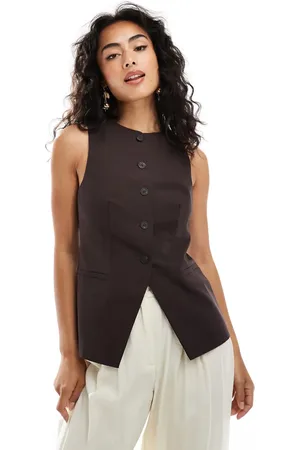 ASOS Højhalset vest i twill