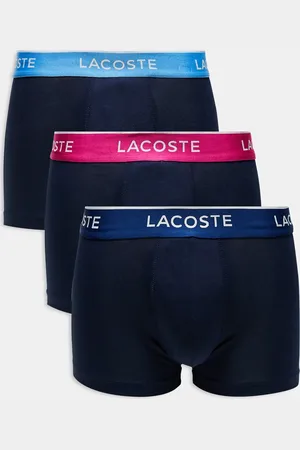 Lacoste Pakke med 3 par boksershorts med logo-taljebånd i kontrast