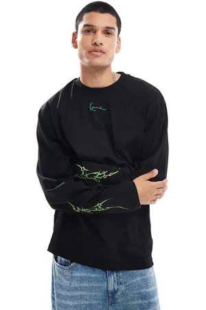 Karl Kani T-shirt med lange ærmer og signaturprint
