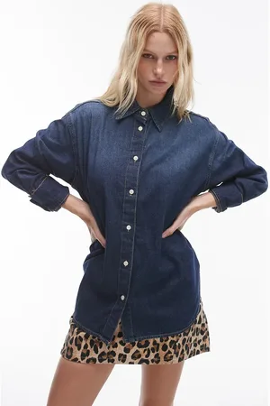 MANGO Denimskjorte i afslappet pasform