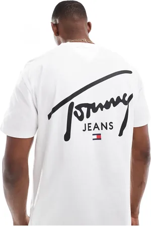 Tommy Hilfiger T-shirt i regular fit med signaturprint på ryggen