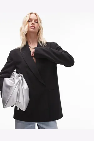 Topshop Oversized, dobbeltradet blazer i