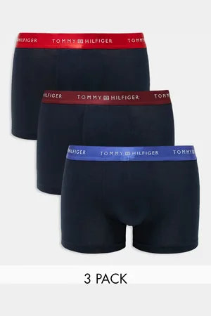 Tommy Hilfiger Signature Essential - Pakke med 3 par boksershorts med metalfarvede linninger