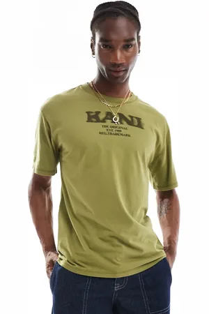 Karl Kani Olivengrøn T-shirt med retro-logo