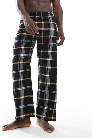 ASOS Sorte loungebukser med tern