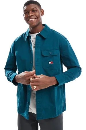 Tommy Hilfiger Essentials - Mørkegrøn overskjorte