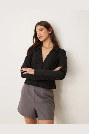 Miss Selfridge Og tætsiddende skjorte i poplin