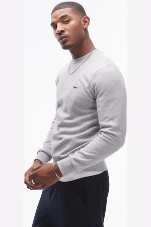 Lacoste Essentials - Grå sweatshirt med logo