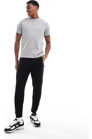 Bershka Sorte joggingbukser med paneler