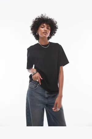 Topshop Premium - basis-T-shirt med korte ærmer