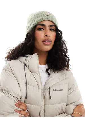 Columbia Winter Blur - Safarigrøn og kalkfarvet hue med kvast-Neutral