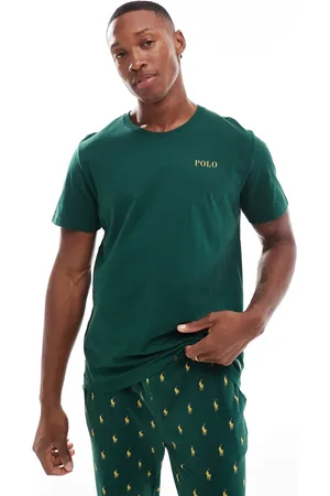 Ralph Lauren Grøn lounge-T-shirt med logo