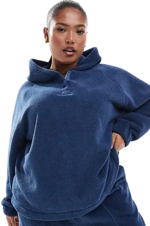 ASOS ASOS DESIGN Curve - lounge-hættetrøje i mikro-fleece