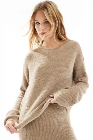 VERO MODA Blød beige striktrøje - Del af sæt-Neutral