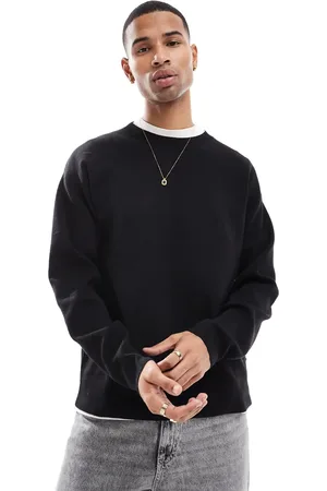 JACK & JONES Sort oversized trøje i kompakt strik