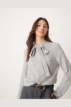 Miss Selfridge Strikket trøje med bindebånd i halsen
