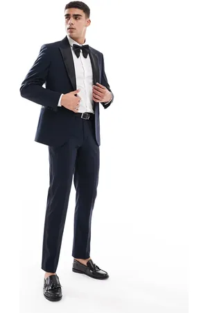 ASOS Dyb smokingbukser i slim fit