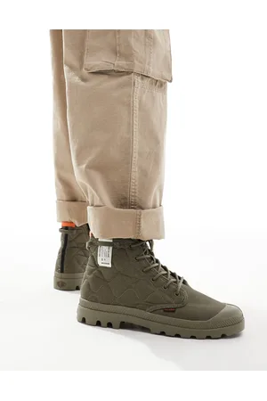 Palladium Pampa Re-Quilted - Olivengrønne støvler